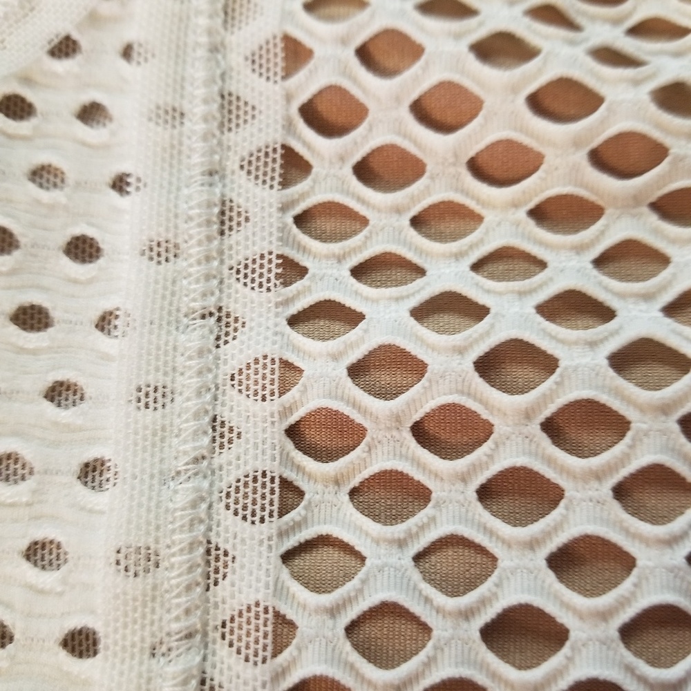 BCBGMaxAzria Katlin Geometric Mesh Tank - Picture 4 of 7